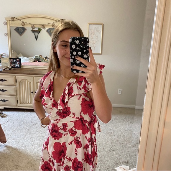 FREE PEOPLE WRAP FLORAL DRESS - Picture 7 of 10